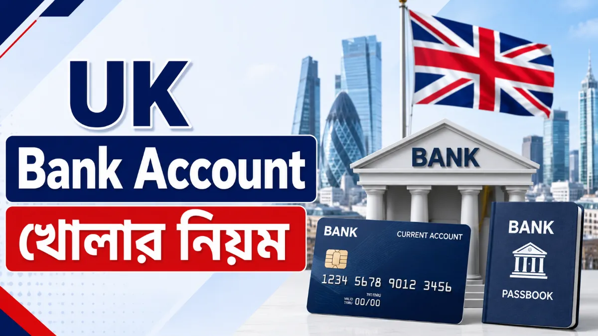 UK Bank Account খোলার নিয়ম