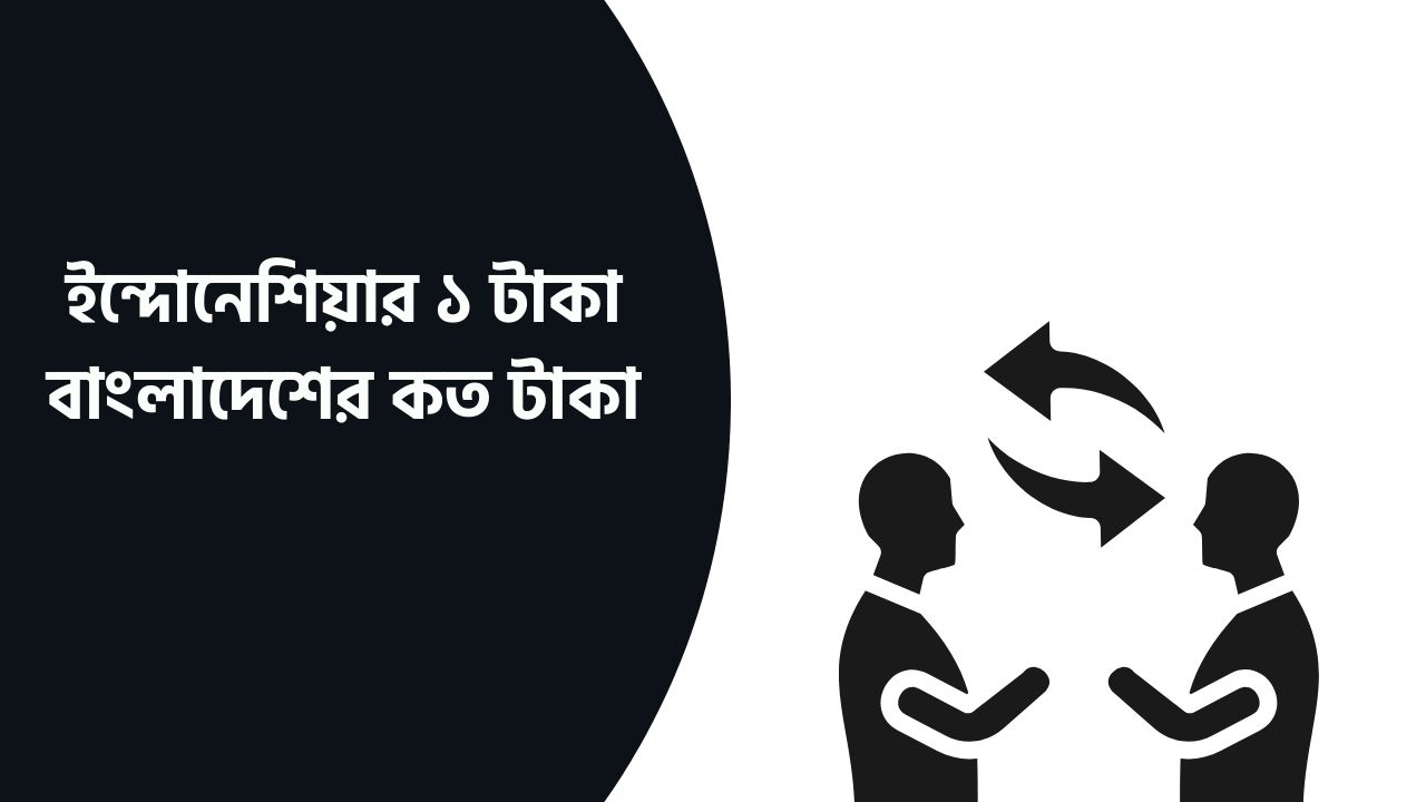 ইন্দোনেশিয়ার ১ টাকা বাংলাদেশের কত টাকা
