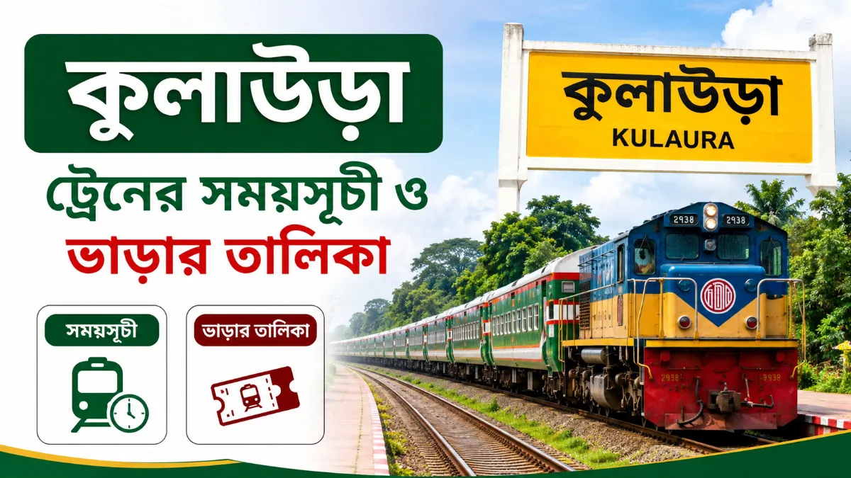 কুলাউড়া ট্রেনের সময়সূচী ও ভাড়ার তালিকা