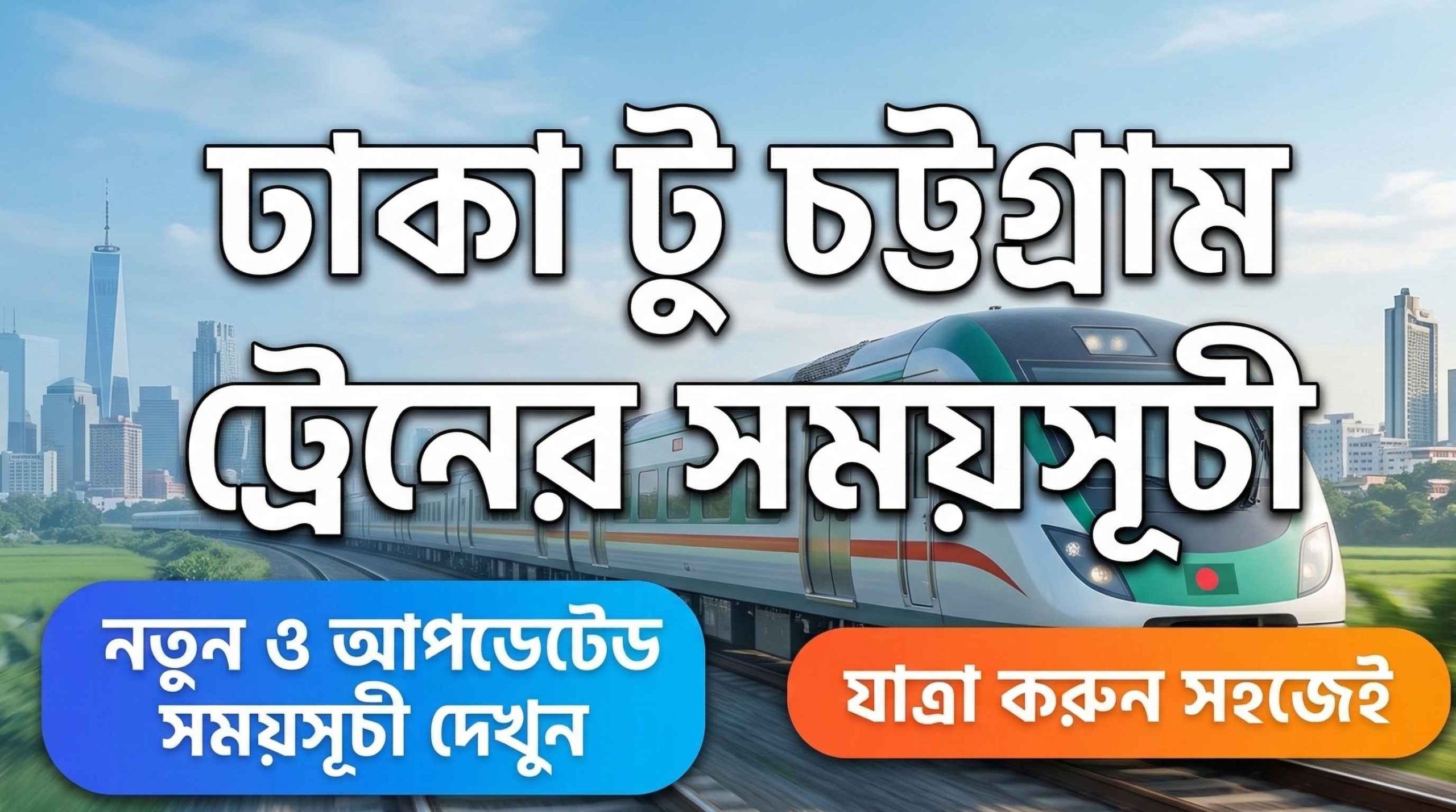 ঢাকা টু চট্টগ্রাম ট্রেনের সময়সূচী