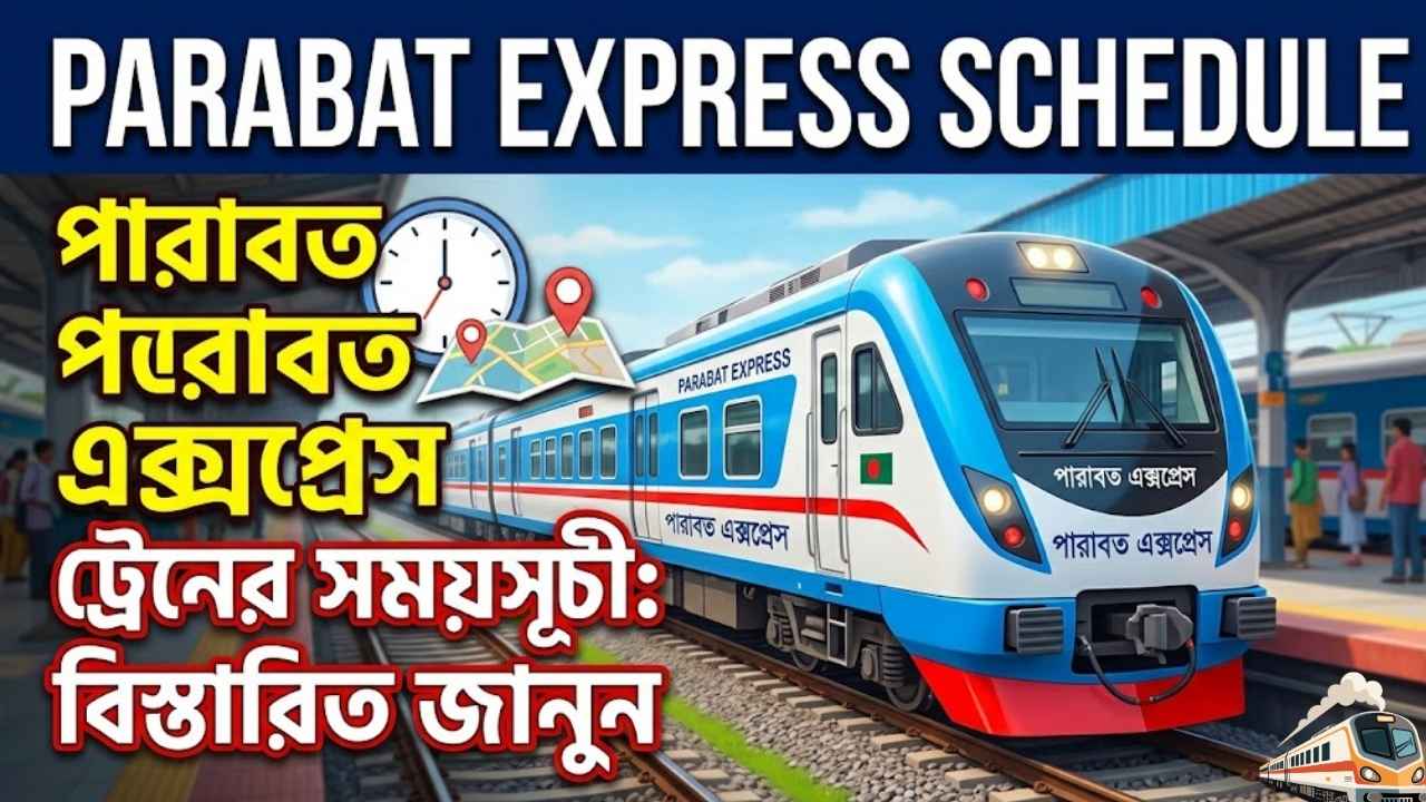পারাবত এক্সপ্রেস ট্রেনের সময়সূচী