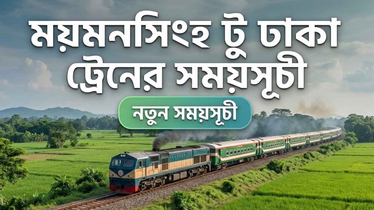 ময়মনসিংহ টু ঢাকা ট্রেনের সময়সূচী