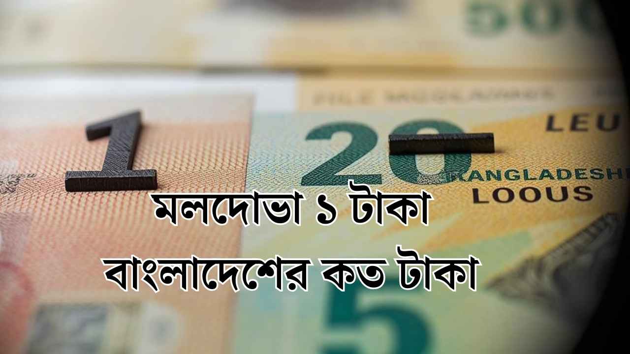 মলদোভা ১ টাকা বাংলাদেশের কত টাকা