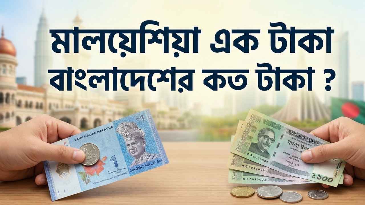 মালয়েশিয়া এক টাকা বাংলাদেশের কত