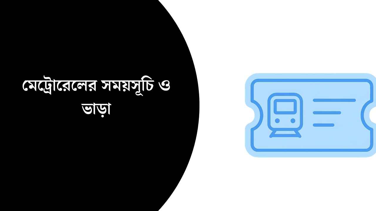 মেট্রোরেলের সময়সূচি ও ভাড়া